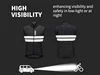 WOSAWE Men's Cycling Windbreaker Vest Lightweight Windproof Cycling Gilet Breathable Wind Coat Reflective 3