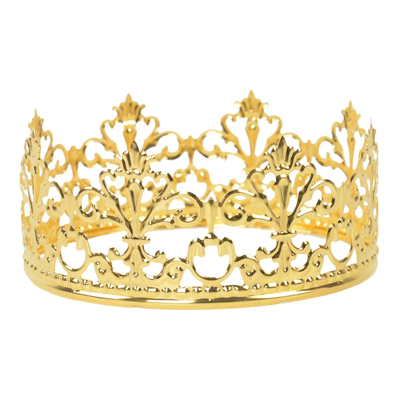 Gold Silber Hohl Königin Krone Kuchen Topper Elegante Hochzeit Kuchen Topper Prinzessin Alles Gute Zum Geburtstag Party Dessert Dekoration Lieferungen – Detail 7