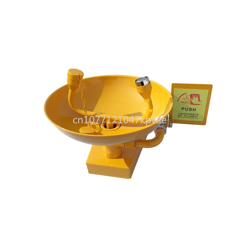 

Wall-mounted eye wash station with coatingWashing Eyes