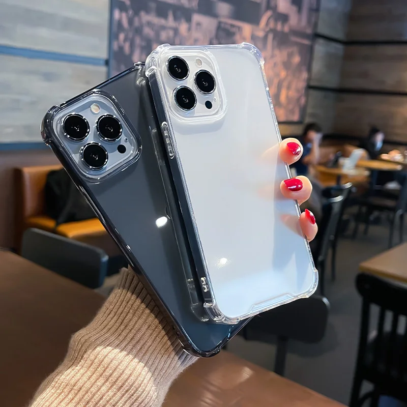 Luxury Fashion Shockproof Silicone Clear Phone Case For