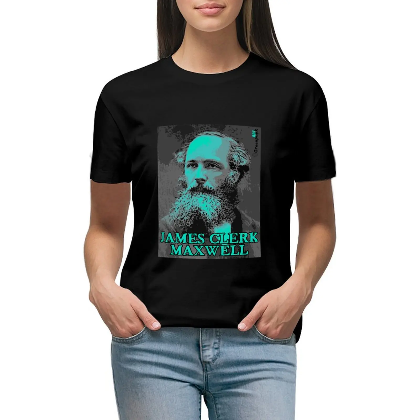 

james clerk maxwell T-shirt kawaii clothes Aesthetic clothing Women t shirt
