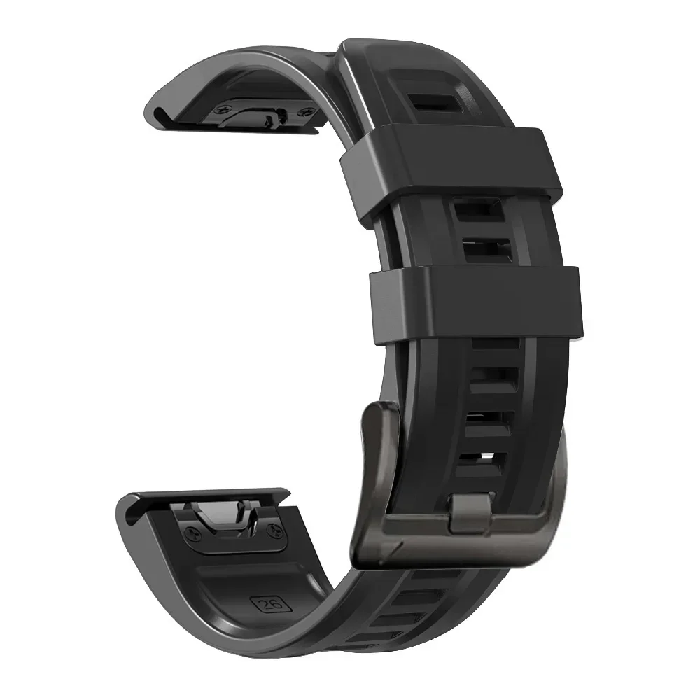 Enhanced Silicone Watch Strap - QuickFit 22/26mm, Universal Fit Bracelet