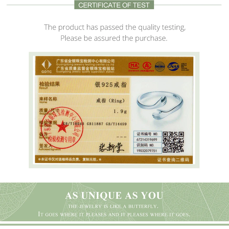 925 Sterling Silver Hug Open Ring Adjustable for Women Party Jewelry Family Gift Silver Rings Silver Ring