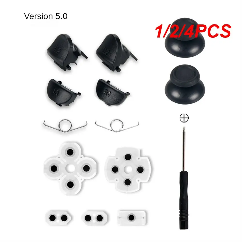 1/2/4 Pz Ivyueenrubber Pulsante Adesivo Conduttivo Pad Tastiere Per Dualshock 5 4 Ps5 Controller Gamepad