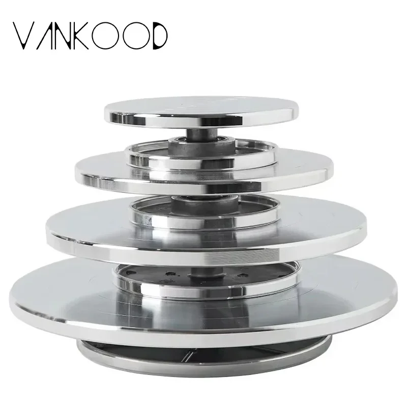 Dia15~30cm Aluminum Pottery Sculpting Wheel Turntable Disc-spinning, DIY Double-Sided Manual Ceramics Cake Clay Sculpting Tools