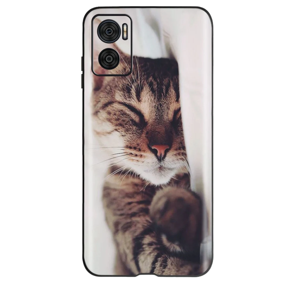 Elegant Flower Butterfly Soft Phone Case for Motorola Moto E Series