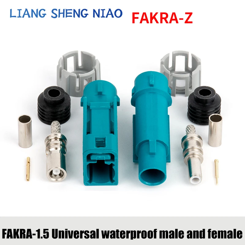 Fakra 타입 Z -J/K-1.5 방수 차량 GPS 카메라 커넥터, 암수 RG174..