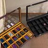 Large Capacity Zippo Matches Storage Box Transparent Glass With Lid Oil Firestone Storage Box For Collectors 2