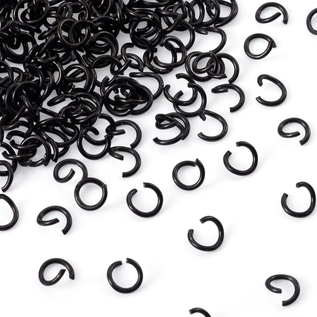 Rubber Jump Rings 18g 3/16 - Black - Metal Designz