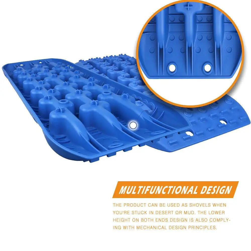 X-BULL Recovery tracks Sand Trucks Offroad With 4PCS Mounting Pins 4WDGen 2.0-blue
