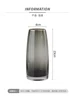 European Simple Glass Vase, Gray, Green, Coffee Hydroponic Systems, Flower Pot, Living Room, Home Decoration Accessories 5