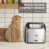 3-in-1 Waffle, Grill & Sandwich Maker, Panini Press Grill and Waffle Iron Set with Removable Non-Stick Plates 5