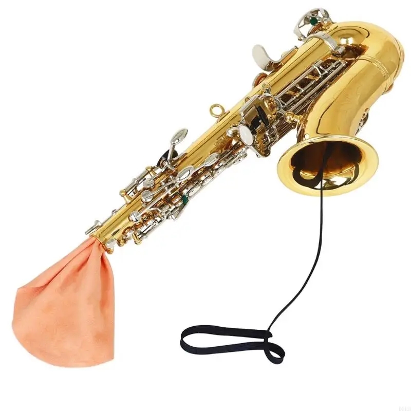 Saxophone Cleaner Swab for Through Tube Inside Cleaning Cloth Saxophone Cleaning Rag Clarinet Cloth