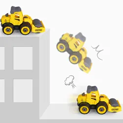 Vehículos de construcción, camionetas de transporte, camiones de ingeniería de carga y descarga, juguetes para niños, regalos para niños de 3 años