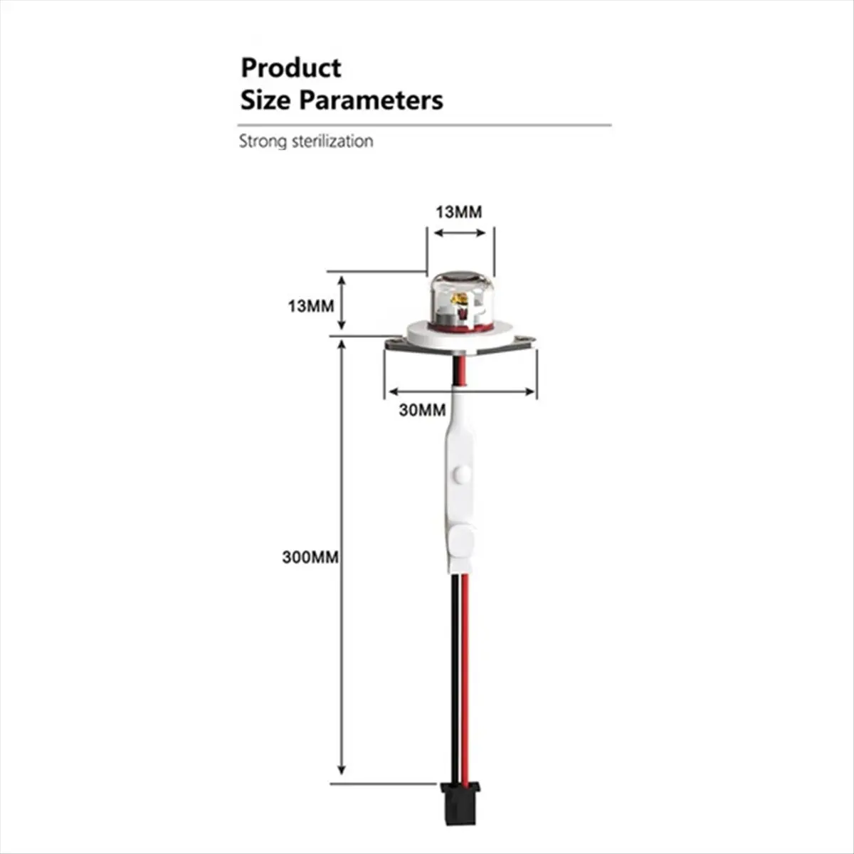 AAAE 2Pcs DC12-24V UVC 270-280NM 자외선 정수기 소독 애완 동물 물 디스펜서 LED 소독 모듈