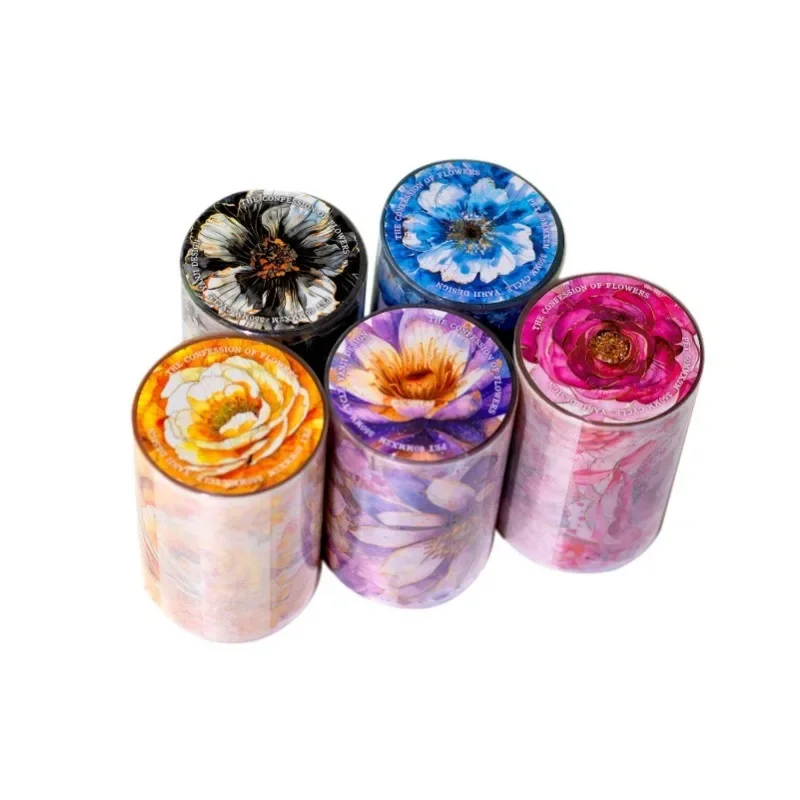1Roll 2M Adhesives large Flower handbook PET Decoration Material loop sticker Scrapbook cut 60mm*2m Tape Flower confession 3