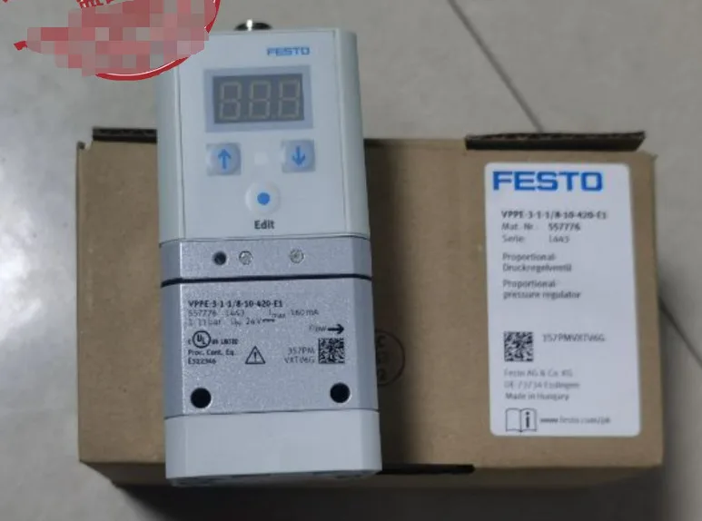 

Новый товар, товар Festo VPPE-3-1-1/8-10-420-E1 557776, регулятор давления, бренд, 1 шт.