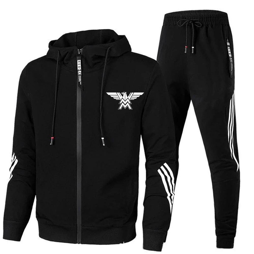 

FOR Motorini MM650-A Motorcycle 2023 new men's casual sportswear sportswear hooded printe top trousers