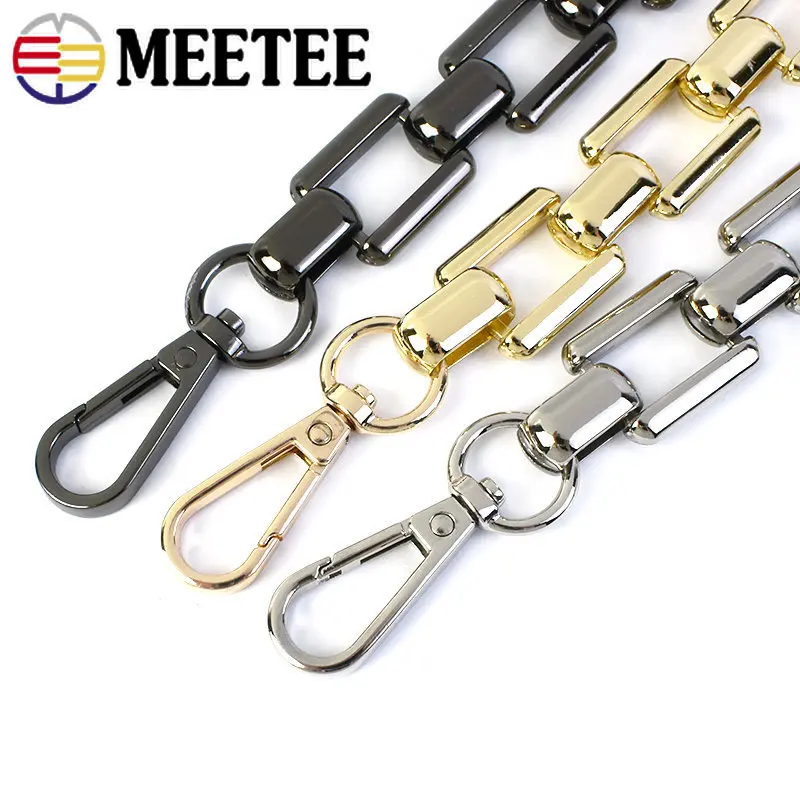 18cm Golden Metal Bag Chain Purse Strap Extender for Women Shoulder Strap  DIY replacement For Messenger Accessories Bag Strap