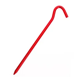 10-Pack 18cm Aluminum Tent Pegs - Durable Outdoor Stakes (Red)