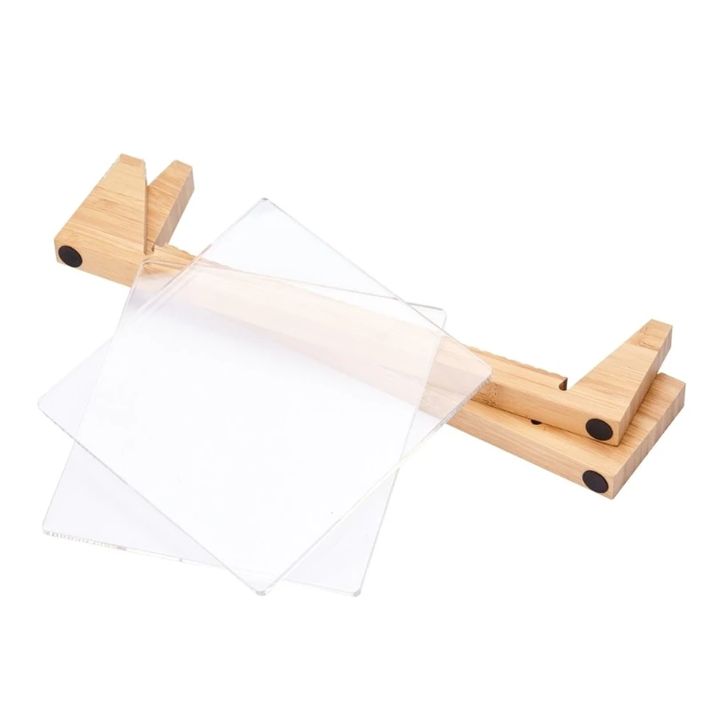 비닐 레코드 보관 홀더 투명 아크릴 끝이있는 대용량 디스플레이 스탠드 앨범 용 현대 솔리드 우엔 Desktop Premium