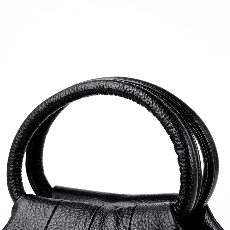 Image of Designer Genuine Leather Handbag Women Fashion Shoulder Messenger Luxury Soft Cowhide Tote