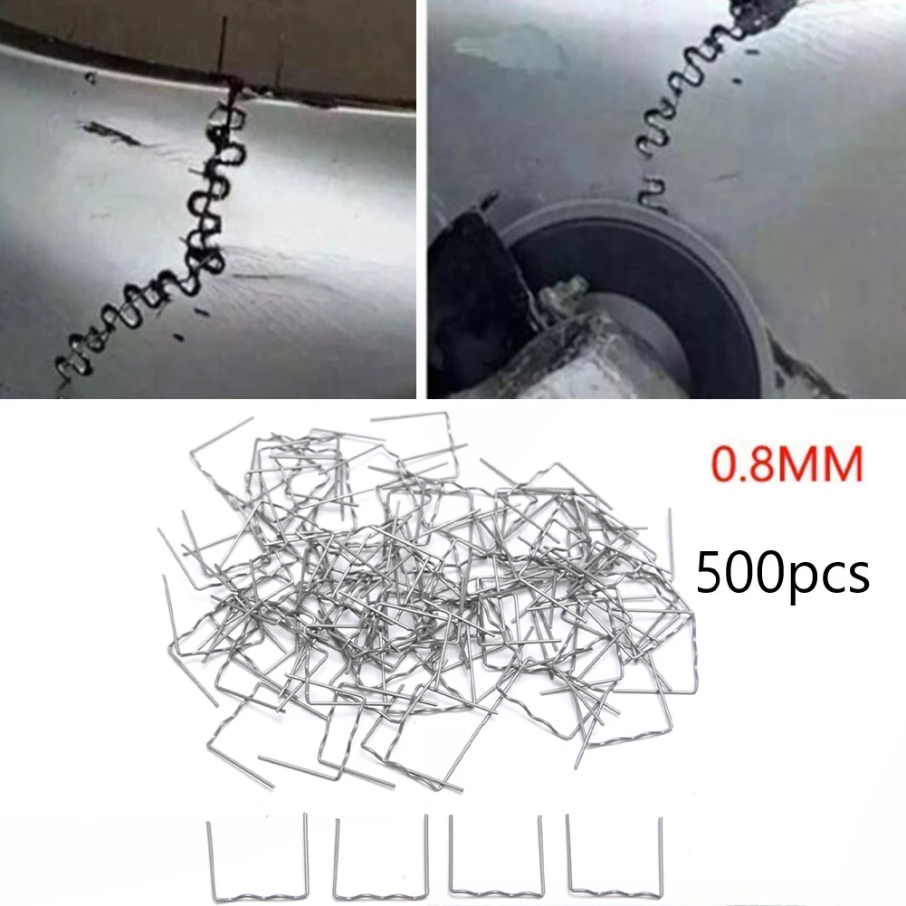 Hot Stapler Staples Say goodbye to plastic welding problems with our 500pcs 08mm flat hot stapler staple for car bumper repair 100pcs 0 6 0 8mm hot stapler staples for plastic welder repair hot welding machine welding bumper car repair tool s wave staples