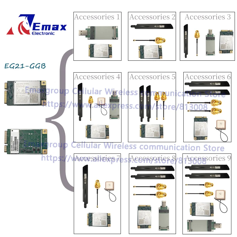 Quectel EG21-G 미니PCIe LTE Cat1 모듈 (EG21GGB-128-SGNS) 재고 ?   4G 글로벌 밴드 EC21-E/AU/J/EUX/KL 호환
