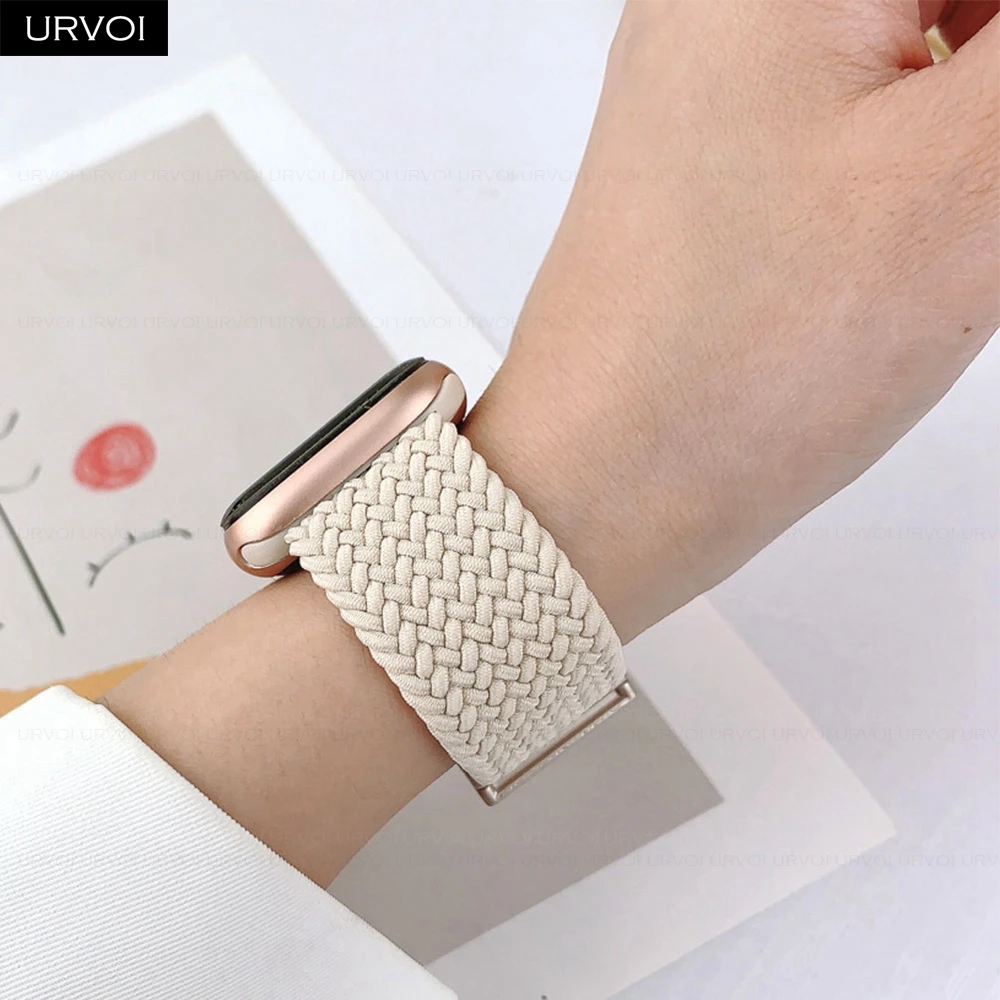 Braided Elastic Nylon Wristband with Magnetic Fold Buckle