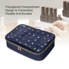 Fashion transparent nail polish storage box - 40 bottles travel set, durable polyester cotton material, suitable for nail lovers 3