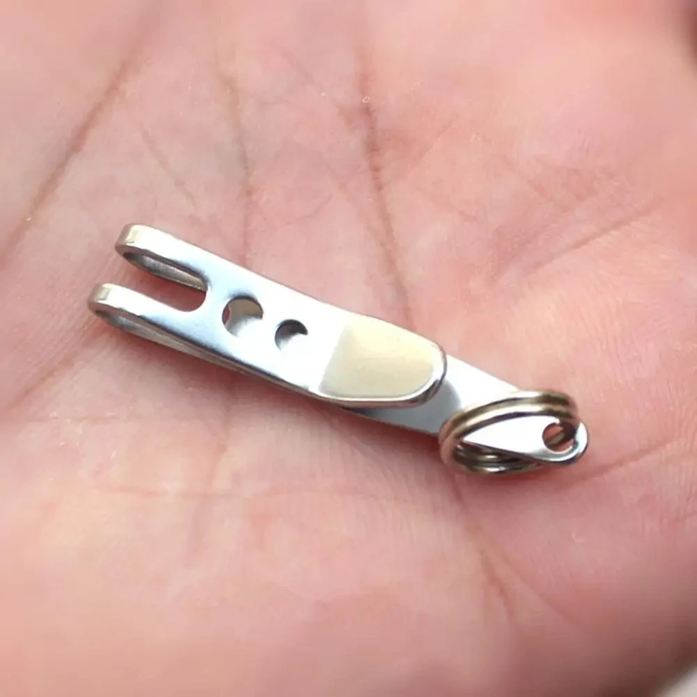 스테인리스 스틸 링 카라비너 EDC 가방 서스펜션 클립 키 포함 아웃도어 퀵링크 도구