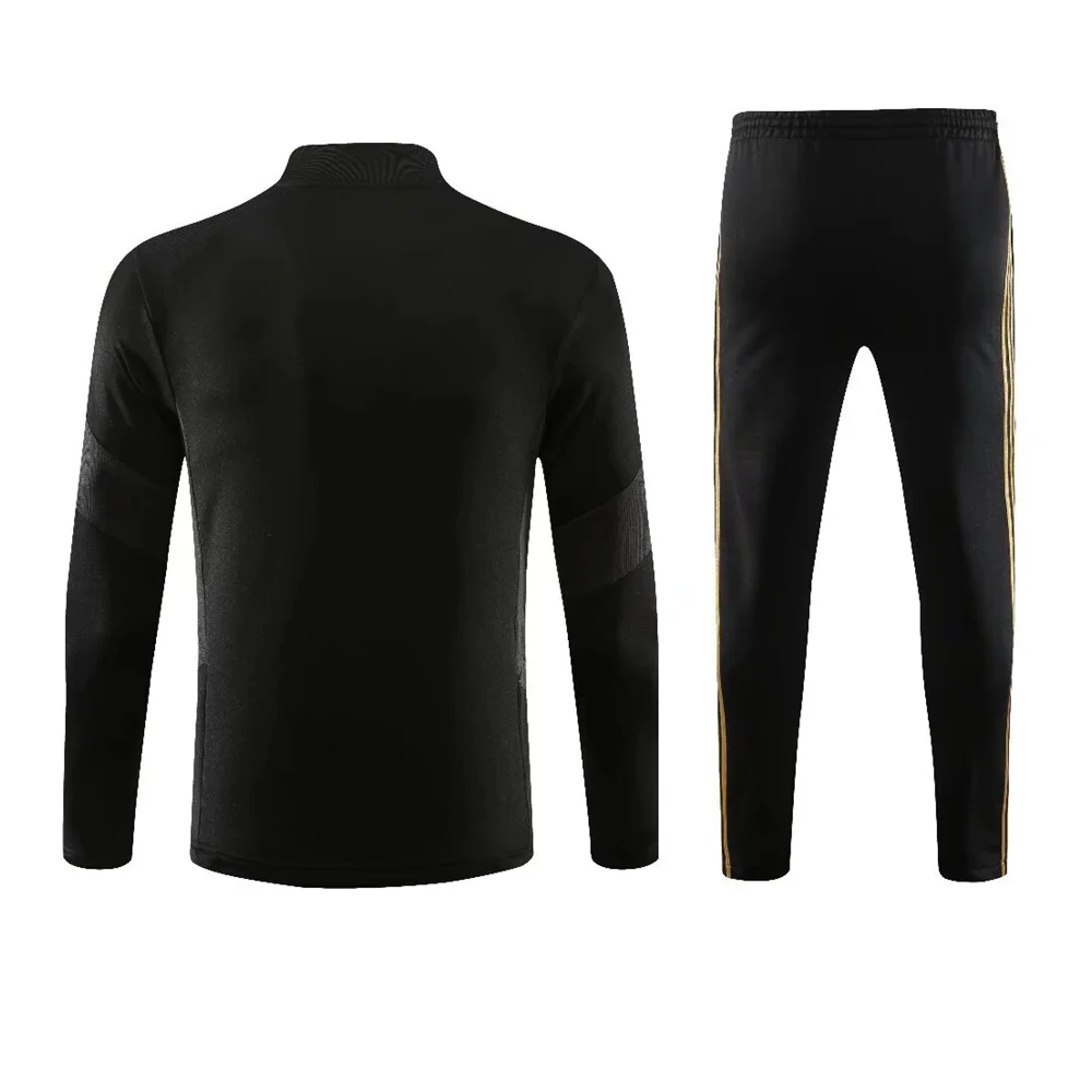 Men's Sports Set Madrid Fans Half Zipper Jacket Training wear games Jerseys Soccer Kit aldult Tops and trousers Casual Wear men soccer kit