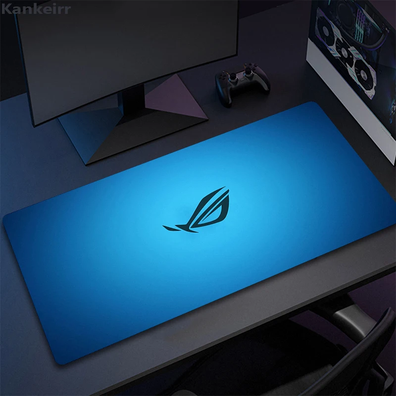 Asus Rog City Large Lock Edge Mouse Pad Computer Anime Mousepad Xxl Gaming Padmouse Gamer Laptop Keyboard Mouse Mats Xl Mausepad