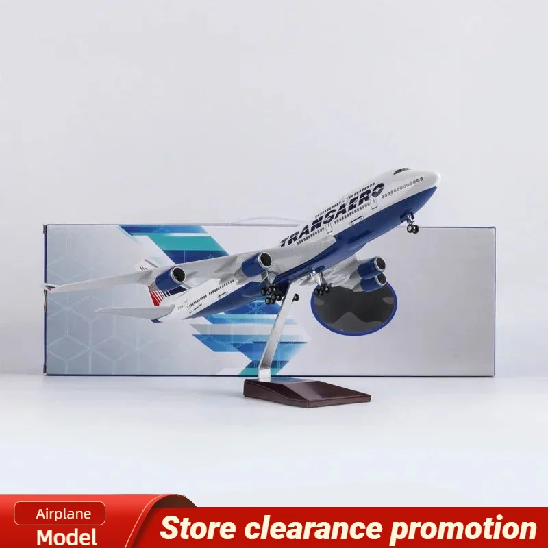 

Модель самолета B747 для России, модель самолета Transaero Toy 1/150 Airline 747, модель самолета, пластмассовое шасси
