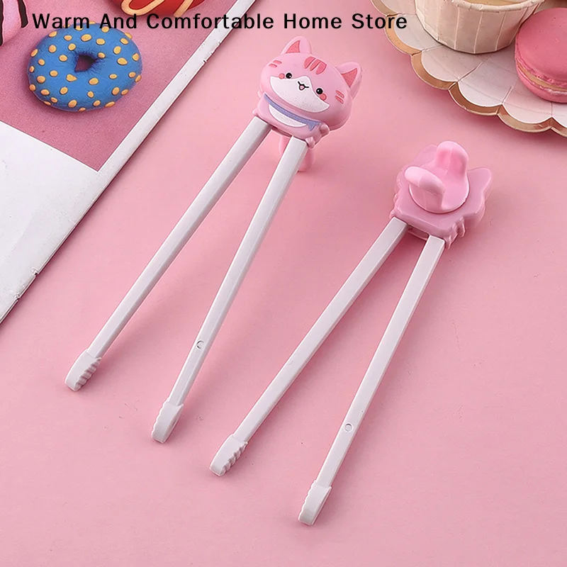 Cartoon Animal Head Children's Training Chopsticks - Reusable and Safe Tableware