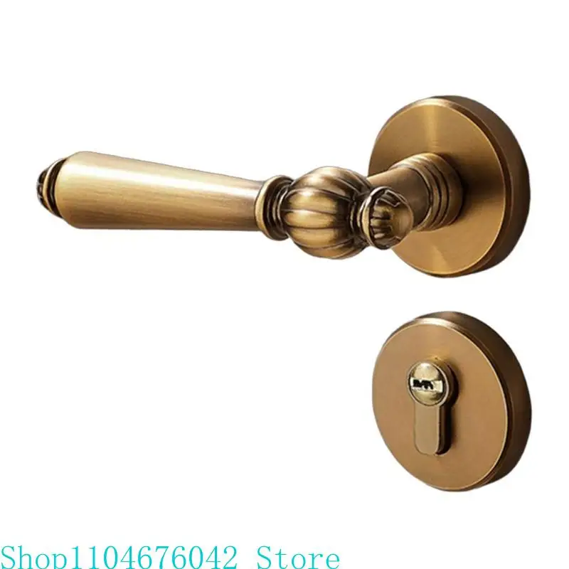 1 Set Zinc Alloy Door Handle Lock Modern Door Handles homes Security Lock set for homes Renovations & Security Enhancement