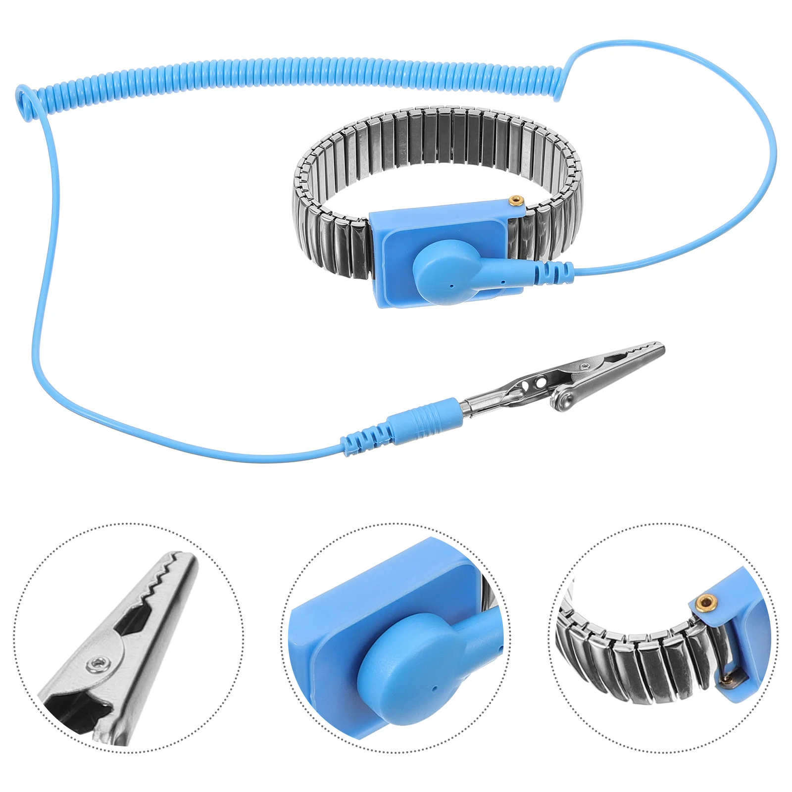 

Anti-static Wristbands ESD Wrist Bands with Grounding Wire Adjustable Anti Static Wristband