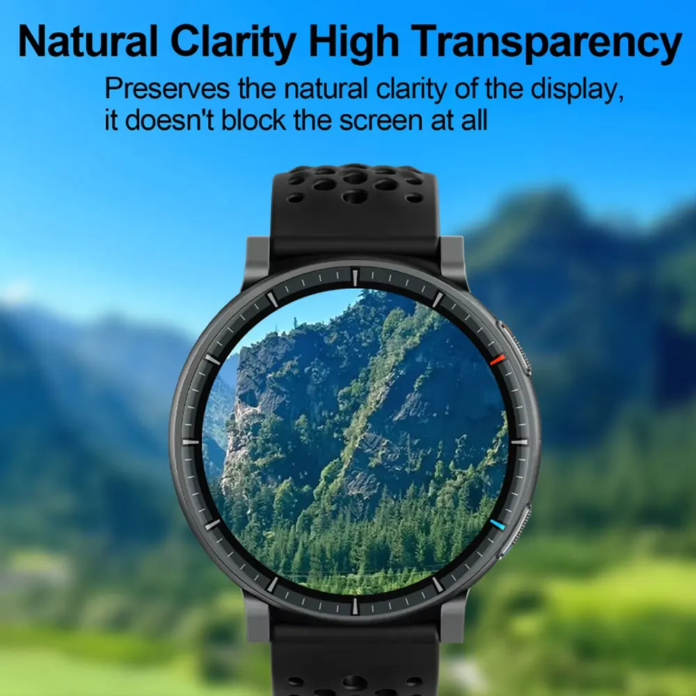 Ultra-HD Full-Coverage 3D Curved Screen Protector for Smartwatch - Durable Protective Film Accessories (Not Glass)