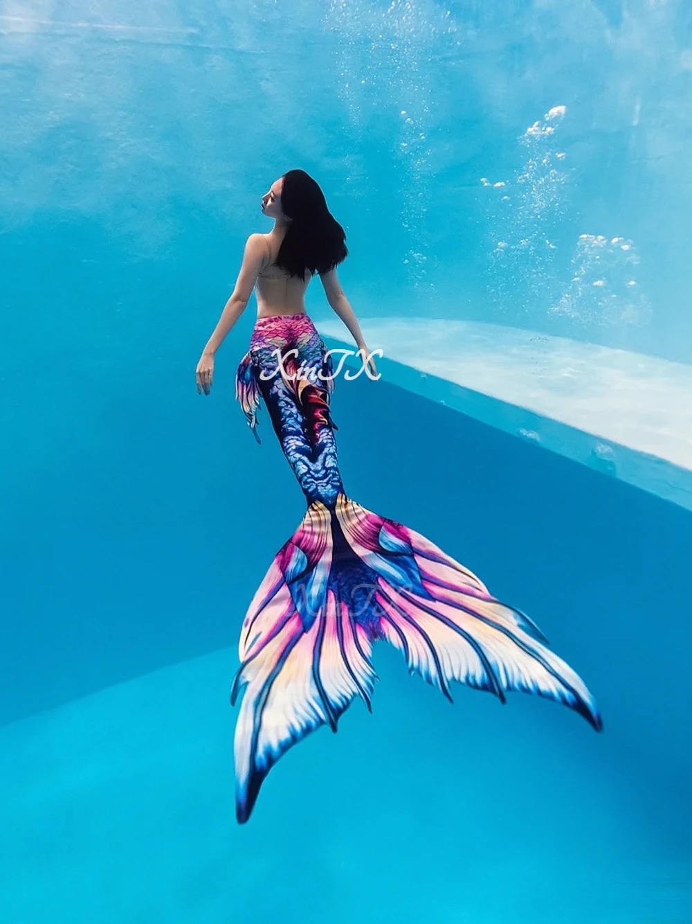 Adult Big Mermaid Tail Skin Dress for Men Women Mermaid Course Dress Set  Aquarium Show Diving Swimming Suit - AliExpress