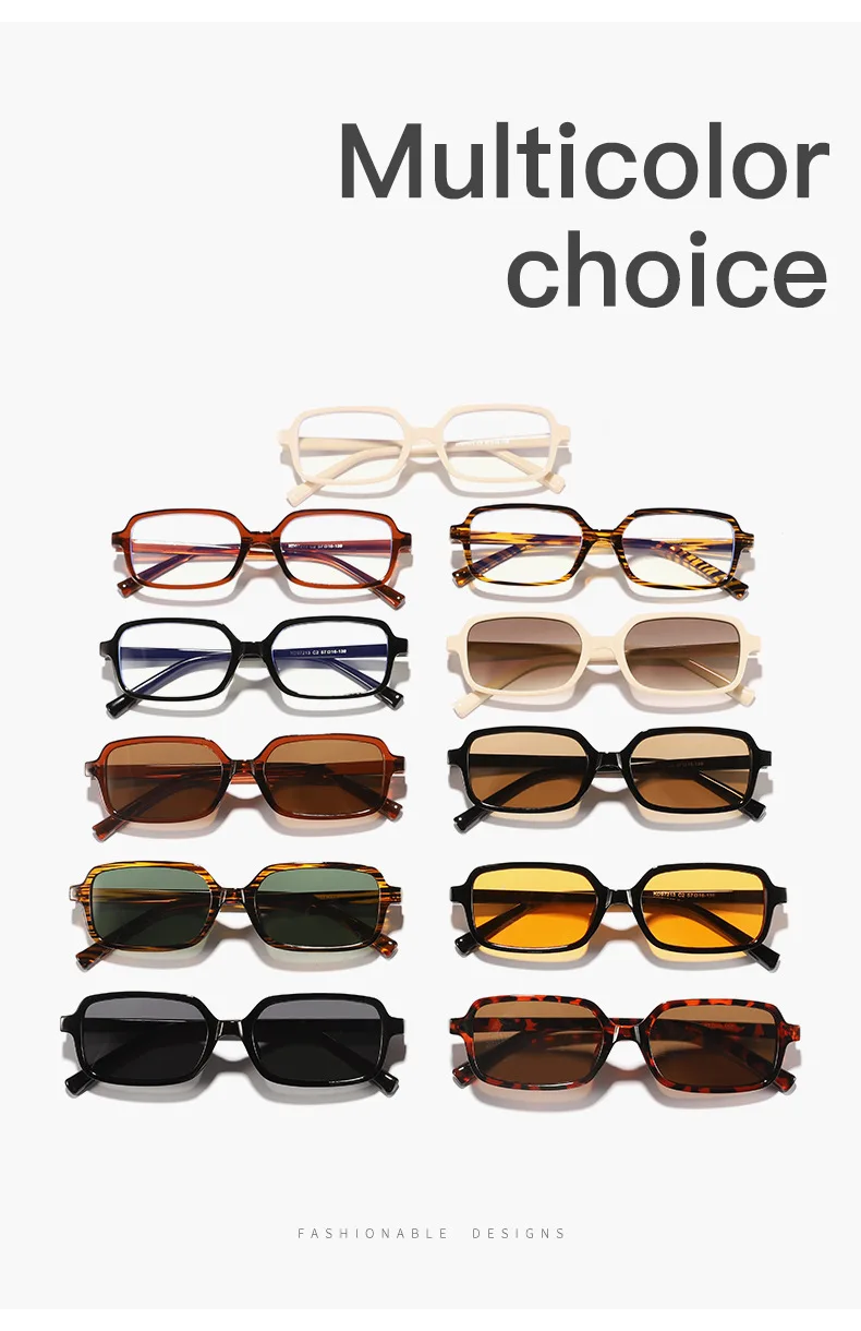 Vintage quadratische Sonnenbrille für Damen und Herren, rechteckige Sonnenbrille, ovale Sonnenbrille für Damen und Herren – Detail 2