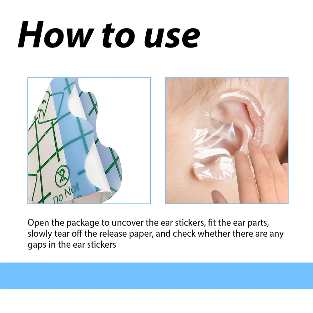 30pcs Swimming Cover Caps Disposable Baby Waterproof Ear Sticks Infant Nursing Ear Patches Baby Ear Protection for Water Sports