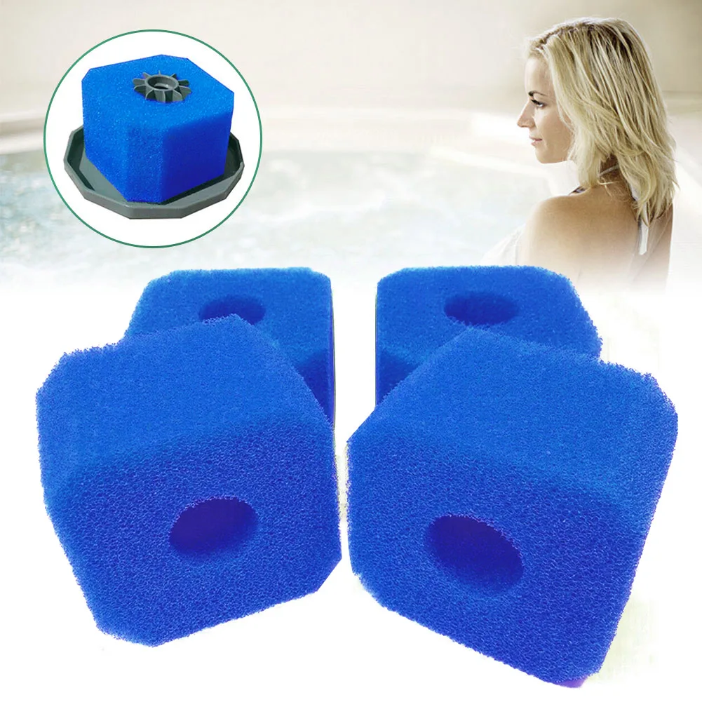 

4pcs Pool Sponge Filters Washable Reusable Water Cleaner Hot Tub Spa Foam Filters Spa Sponge Accessories For V1 S1 Cleaning Tool