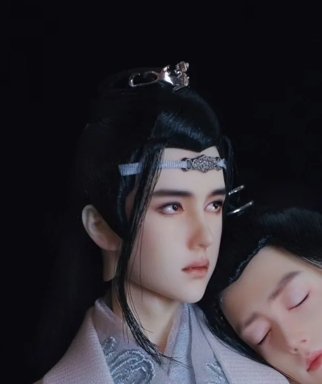 

1/6 BJD Figure Wig Doll Hair The Untamed -The Recesses Era Lan Wangji Wei Wuxian Wang Yibo Highend Handmade Chinese Ancient Doll