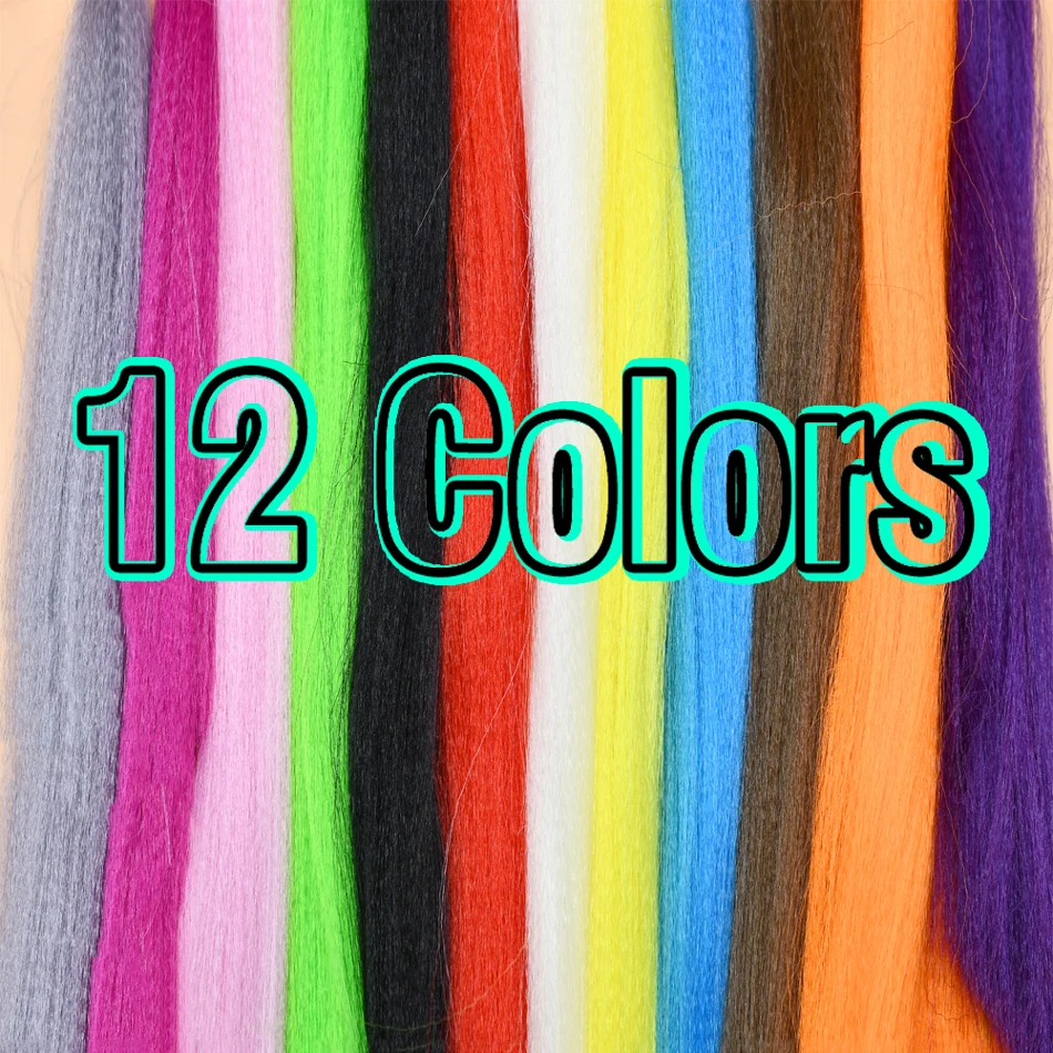 Description Picture 4 of itemMNFT 12 Optional Colors Soft EP Silky Fiber For Streamer Flies Minnow Baitfish Fly Tying Materials Fly Bait Long Hair Fiber