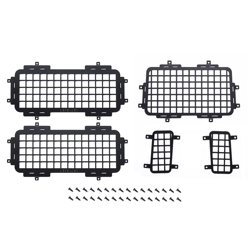 Steel Rear and Side Metal Stereoscopic Window Mesh Protective Net 1/12 RC Car Upgrade Parts For MN D90 MN98 MN99S