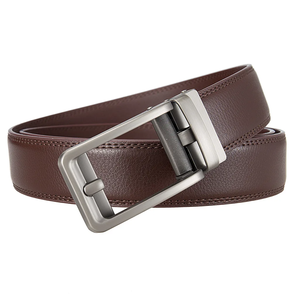Belt for men Automatic Genuine Leather Belt Men Leather Ratchet Adjustable Real Ratchet Leather Dress Designer
