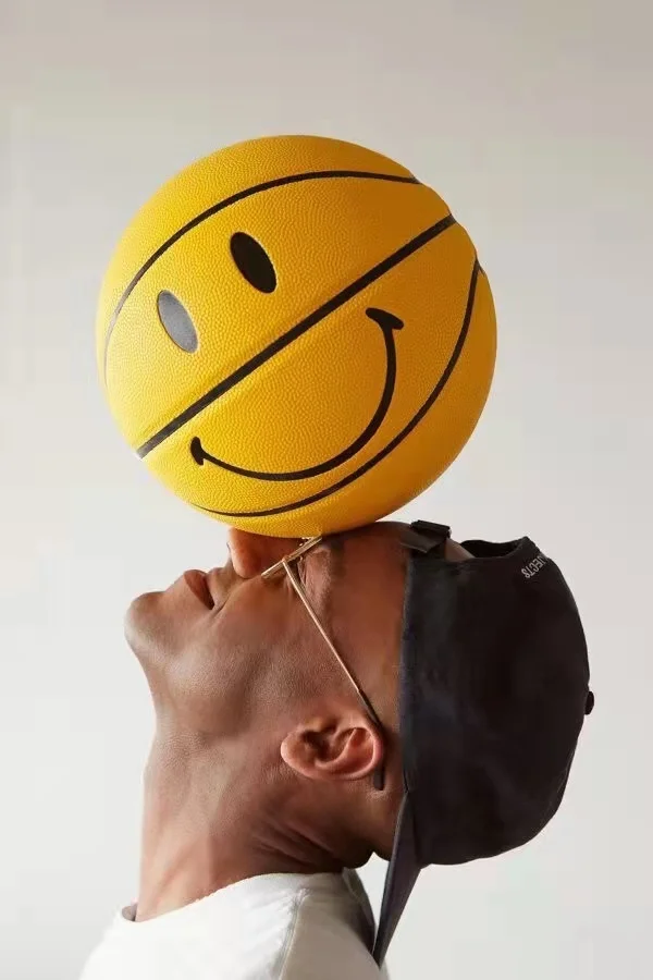 New York Chinatown Smile Basketball Limit 7 Laughing Face Yellow Basketball
