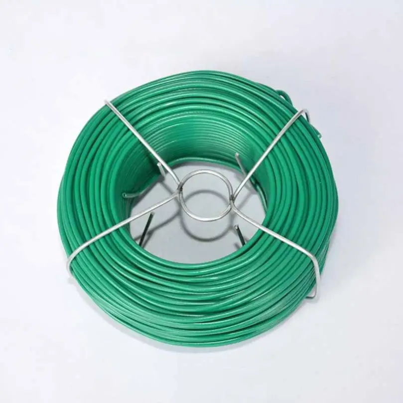Plant Ties Plastic Coating Steel Wire Core Wrapping 25M/50M Round Tying Wire for Gardening Twig Trapping