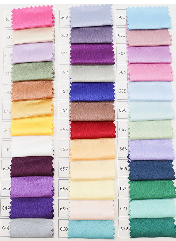 Ivory 395 Matte Thick Satin Fabric for Romantic Wedding Dresses Bridal Handmade Accessories DIY 1 Yard