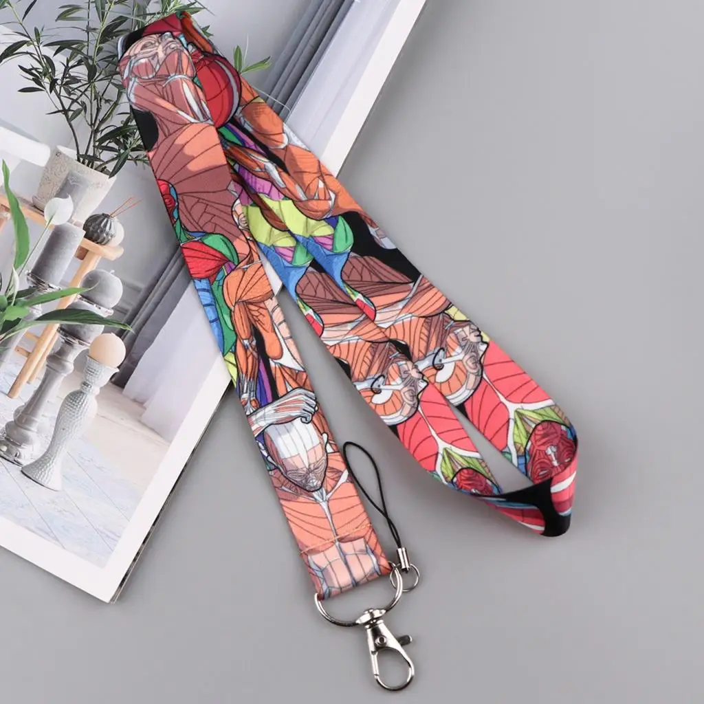 Menschliches Skelett Lanyard Schlüsselanhänger, klassisches Cartoon-Band, zum Aufhängen von Seilen, Schlüsselanhänger, Handy-Charm, Umhängebänder, Schlüsselanhänger – Detail 3
